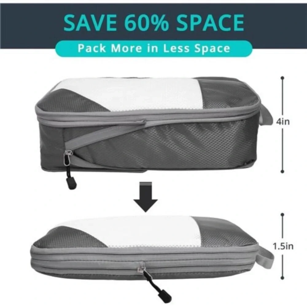 Compression Packing Cubes for Travel,Packing Cubes Compression Travel Essentials - Picture 2 of 8
